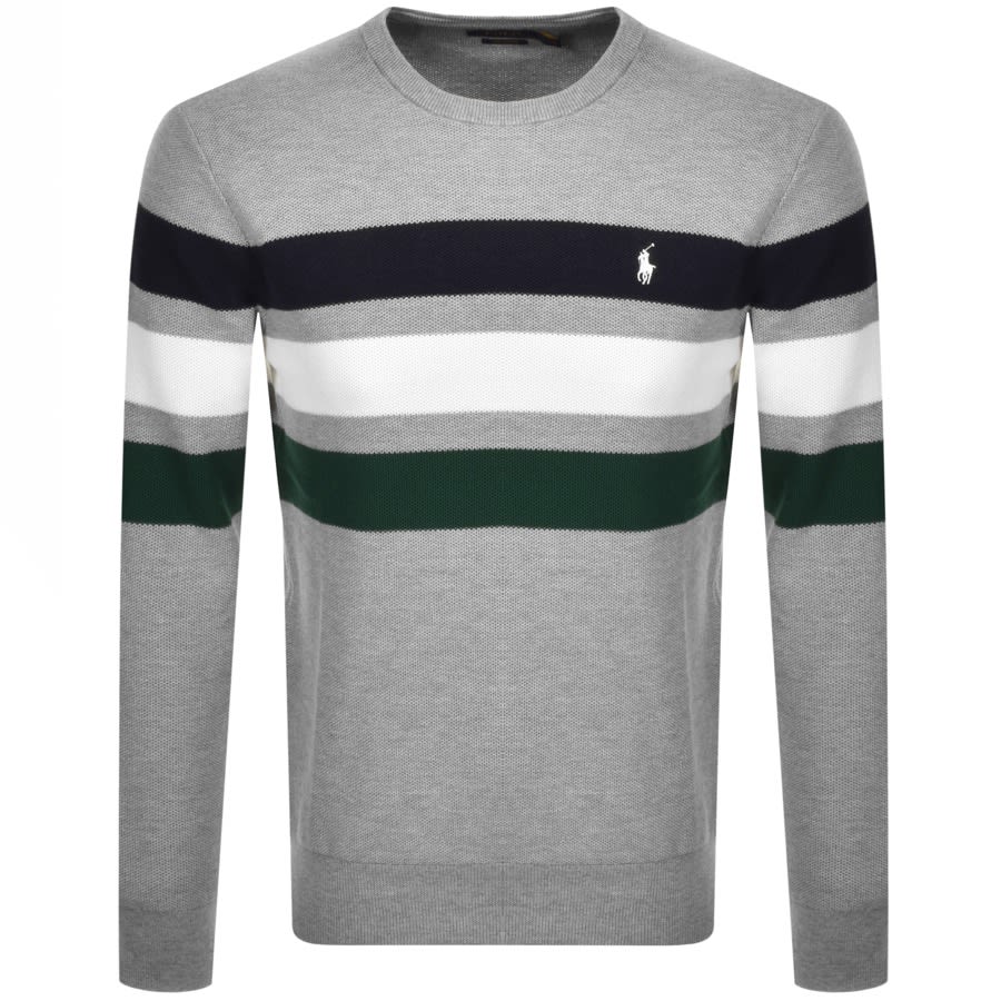 Alternative Image for ProductRalph Lauren Crew Neck Knit Jumper Grey1